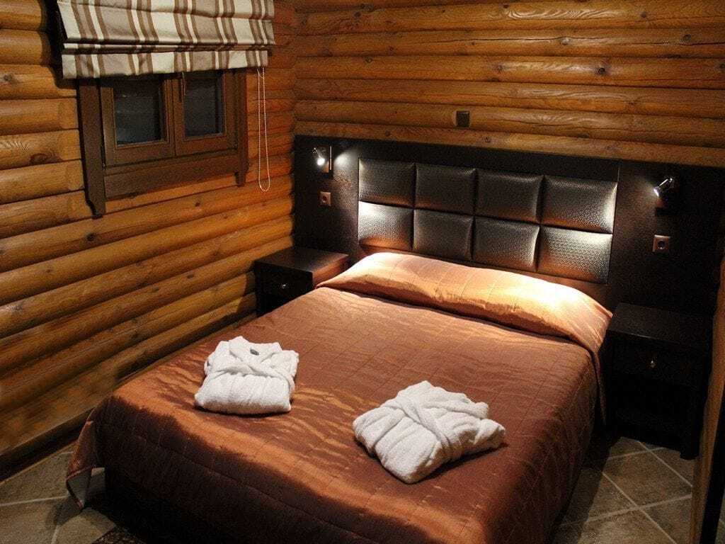 Natura Chalets Mega Chorio Экстерьер фото